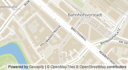 Kartendarstellung von  AK Fachbeirat Frühförderung