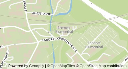 Kartendarstellung von  Escape – Ambulanz für junge Menschen mit Suchtproblemen (Blumenthal)