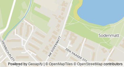 Mapa que muestra el festival del barrio en Sodenmattsee