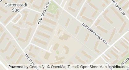 Map showing the DRK Youth Center Neustadt