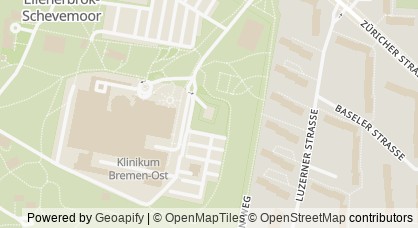 Kartendarstellung von  Adoleszenzstation 1A