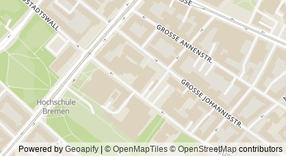 Map representation from the Family Office of Bremen University of Applied Sciences