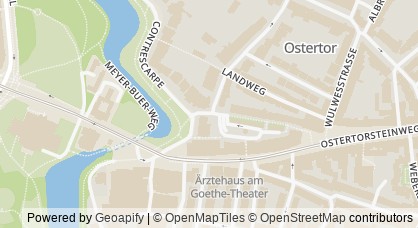 Kartendarstellung von  Mediationszentrale Bremen e.V.