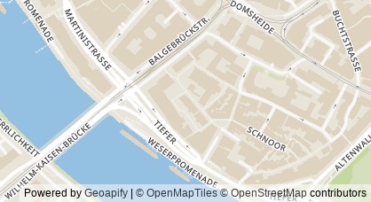 Map representation of the Catholic Parish Association in Bremen