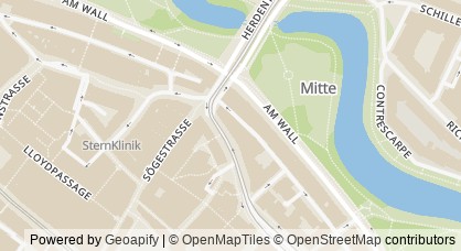 Kartendarstellung von  Bremer JungenBüro e.V.