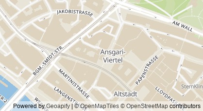 Kartendarstellung von  Handwerkskammer Bremen