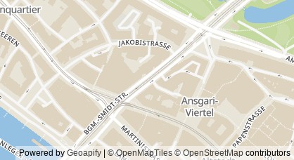 Kartendarstellung von  Dienstleistungszentrum (DLZ) Blumenthal