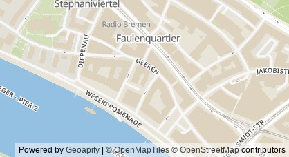 Map of Alcoholics Anonymous (AA) Bremen