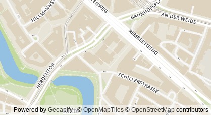 Kartendarstellung von  Die Senatorin für Klimaschutz, Umwelt, Mobilität, Stadtentwicklung und Wohnungsbau