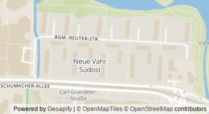 Kartendarstellung von  TuS Vahr