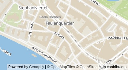 Kartendarstellung von  Frühberatungsstelle Mitte