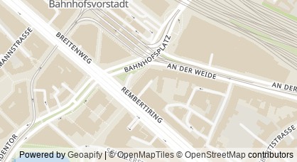 Carte fournie par ver.di | District de Brême-Basse-Saxe du Nord