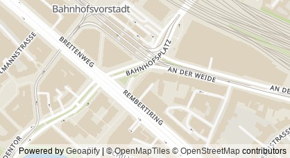 Kartendarstellung von  Migrationsberatungsstellen in Bremen