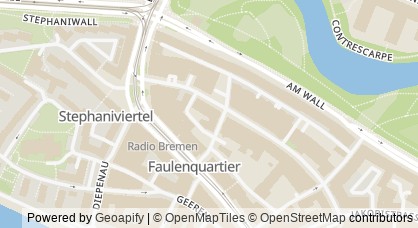 Kartendarstellung von  BWU | Bildungszentrum der Wirtschaft im Unterwesergebiet e. V.