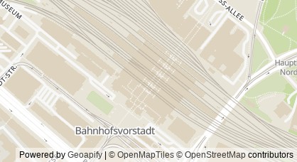 Kartendarstellung von  Bahnhofsmission Bremen