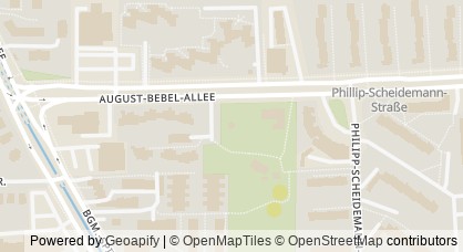 Map showing the holiday program of the German Red Cross (DRK) Freizi Rotes Haus