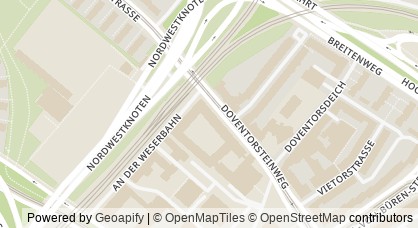 Représentation cartographique de l'Agence pour l'emploi des jeunes de Brême | Bremerhaven