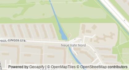 Kartendarstellung von  Jugendhütte Vahr