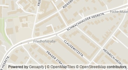 Kartendarstellung von  Frühberatungsstelle Ost
