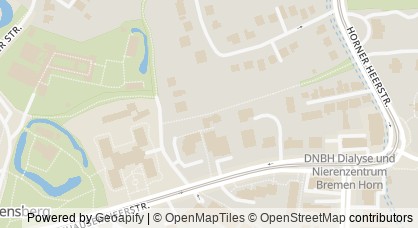 Kartendarstellung von  Blinden- und Sehbehindertenverein Bremen (BSVB)