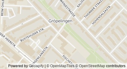Kartendarstellung von  „Ankommen im Quartier“ (AiQ) Gröpelingen