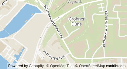 Kartendarstellung von  Secondhand-Laden Dünenkind