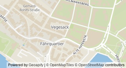 Kartendarstellung von  HebammenZentrum Bremen-Nord