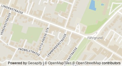 Map representation of the Bremen Chamber of Employees – Bremen-North office