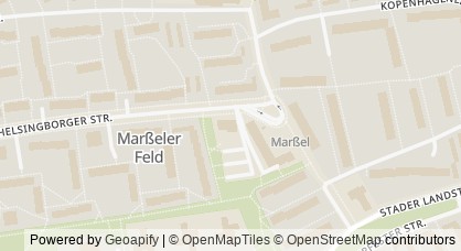 Carte indiquant le point de rencontre des jeunes mères à Bunte Mar