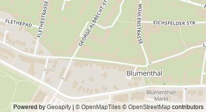 Kartendarstellung von  Quartierstreff Blumenthal